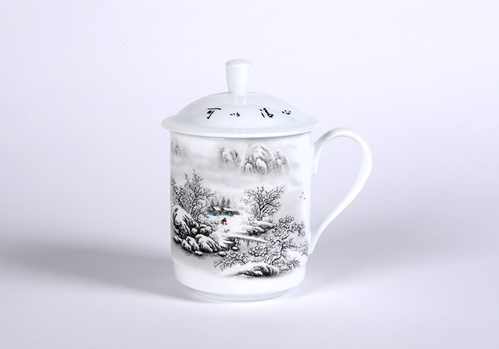 中號(hào)雪景茶杯